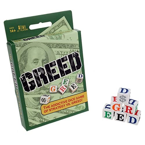 Greed Dice Game – Great for Party Favors, Stocking Stuffers, Camping, Travel
