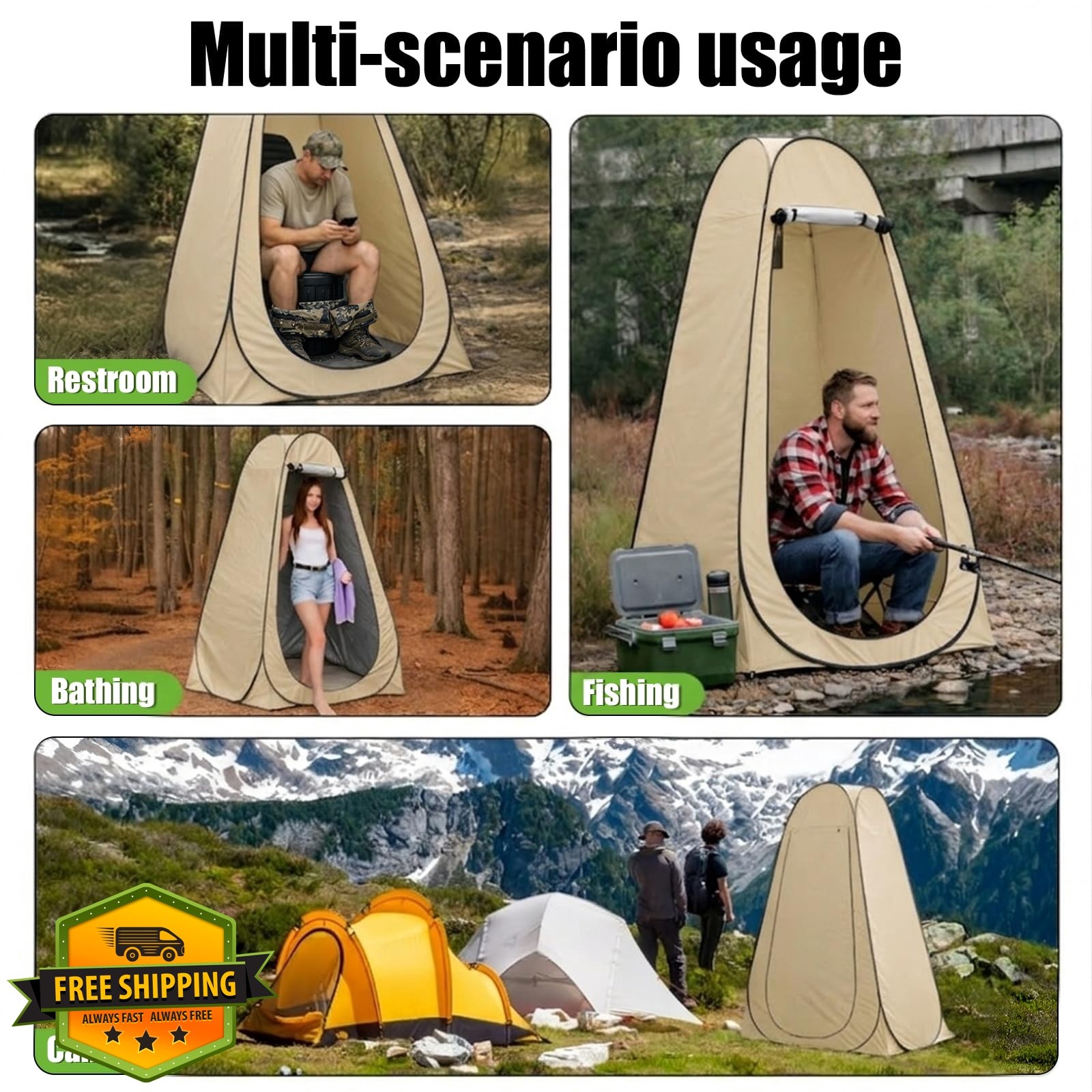 campmemory Coffee Toilet Tent