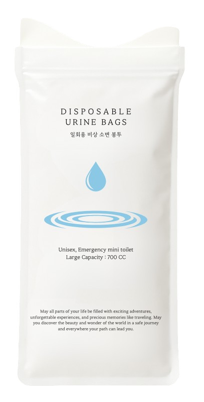 10 Pack Individually Wrapped Mini Disposable Urine Bag Discreet Design 700ml
