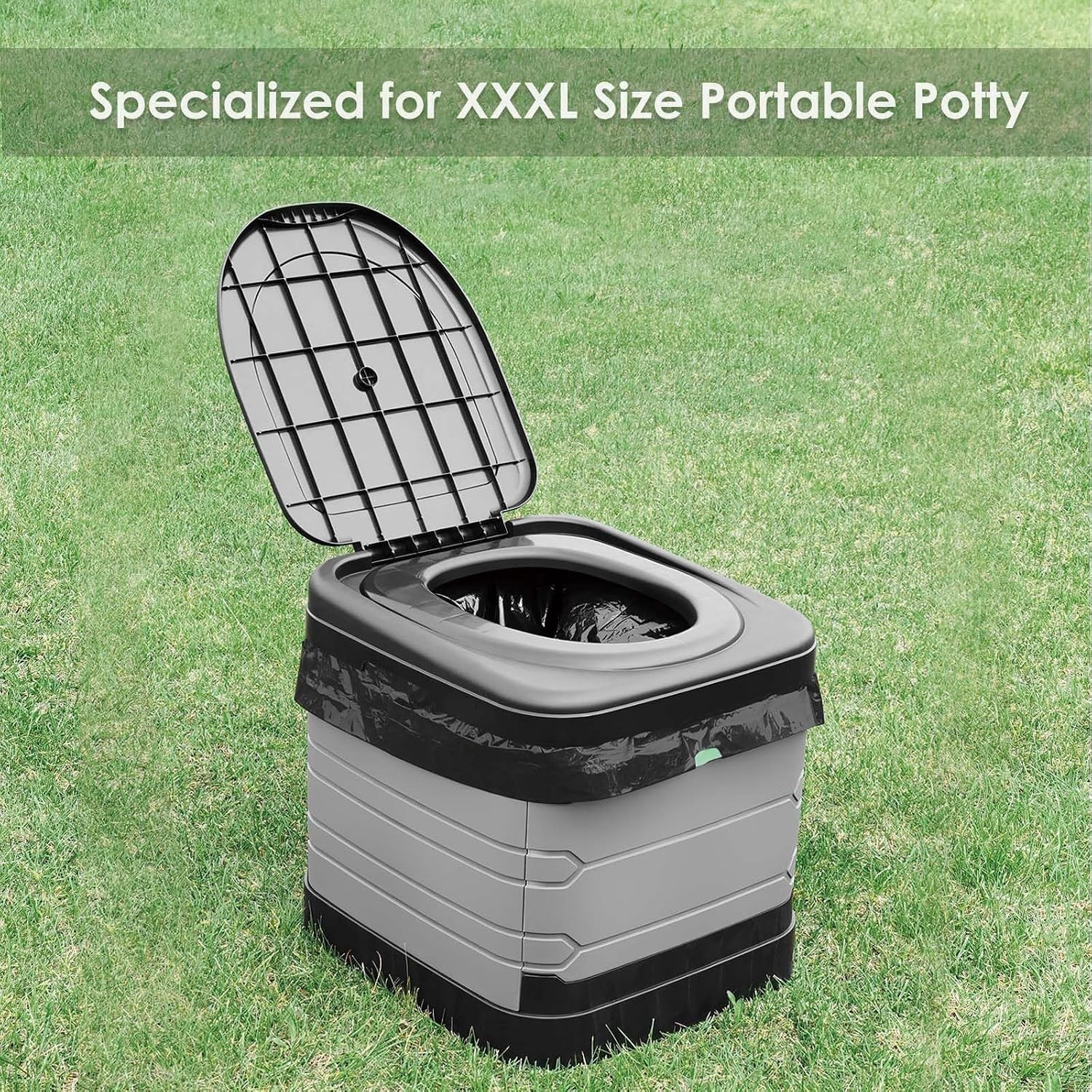 Sanitary Portable Toilet Bags 13 Gallon Size Odor Free Waste Bags for Outdoors