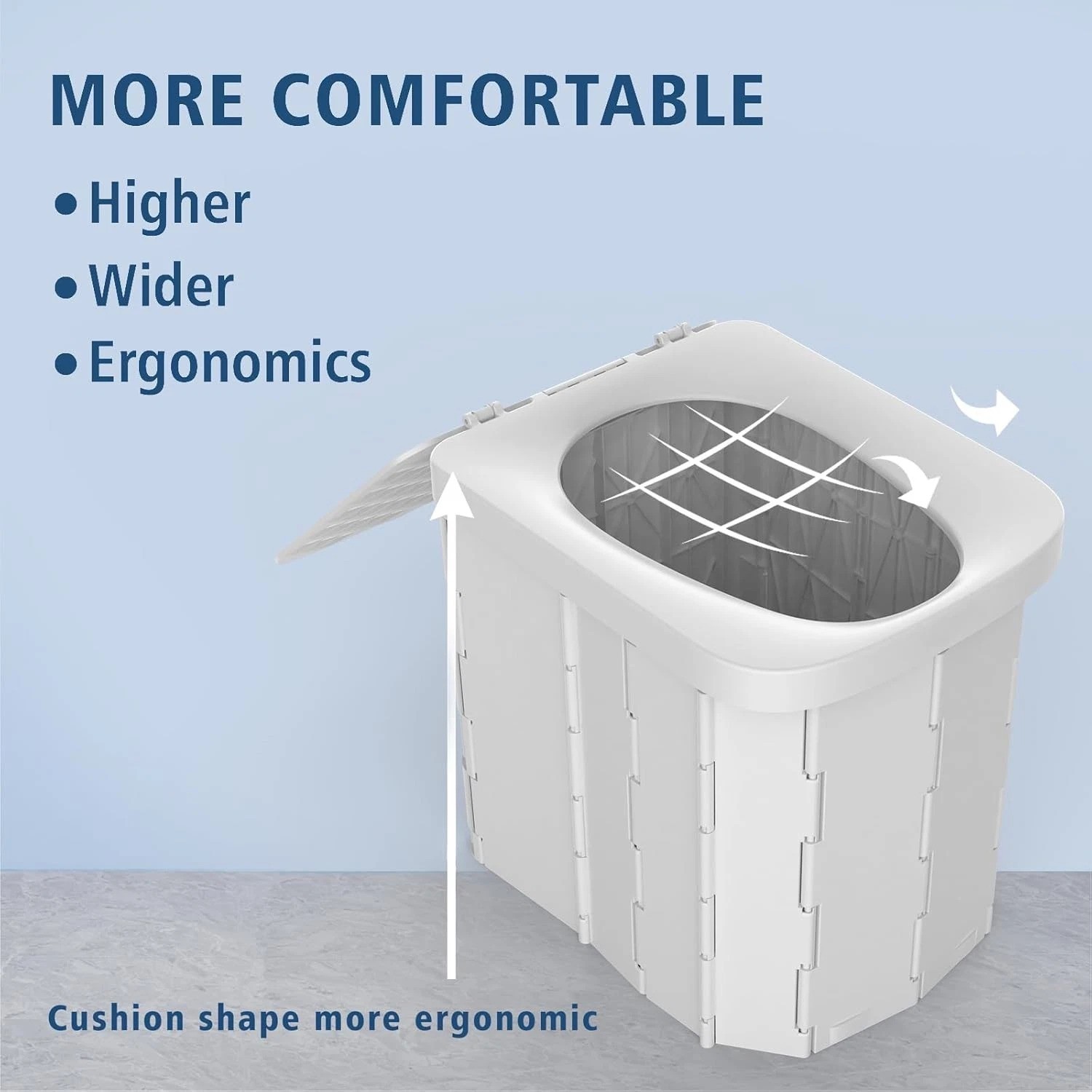 Lightweight Travel Potty with Lid – Perfect for Camping, Hiking & Road Trips