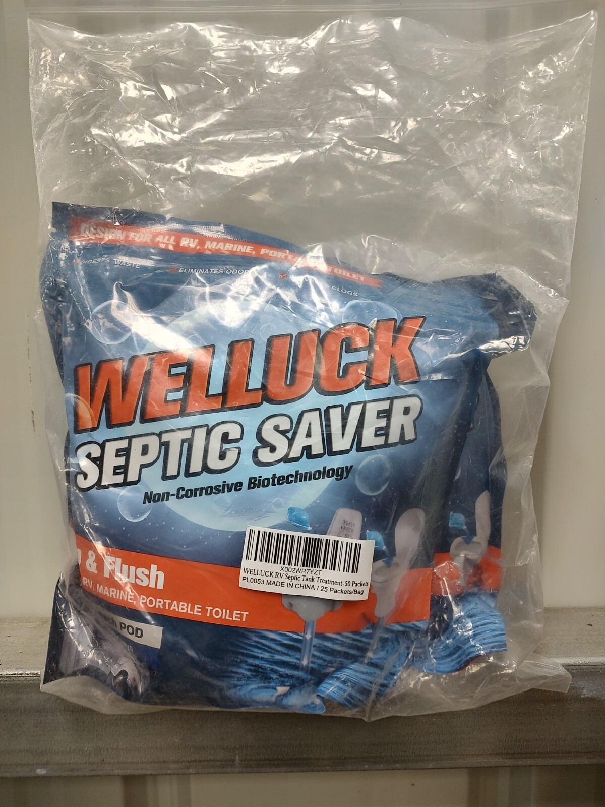WELLUCK 50 Packs RV Toilet Treatment Drop Ins, Holding Tank Deodorizer for RV…