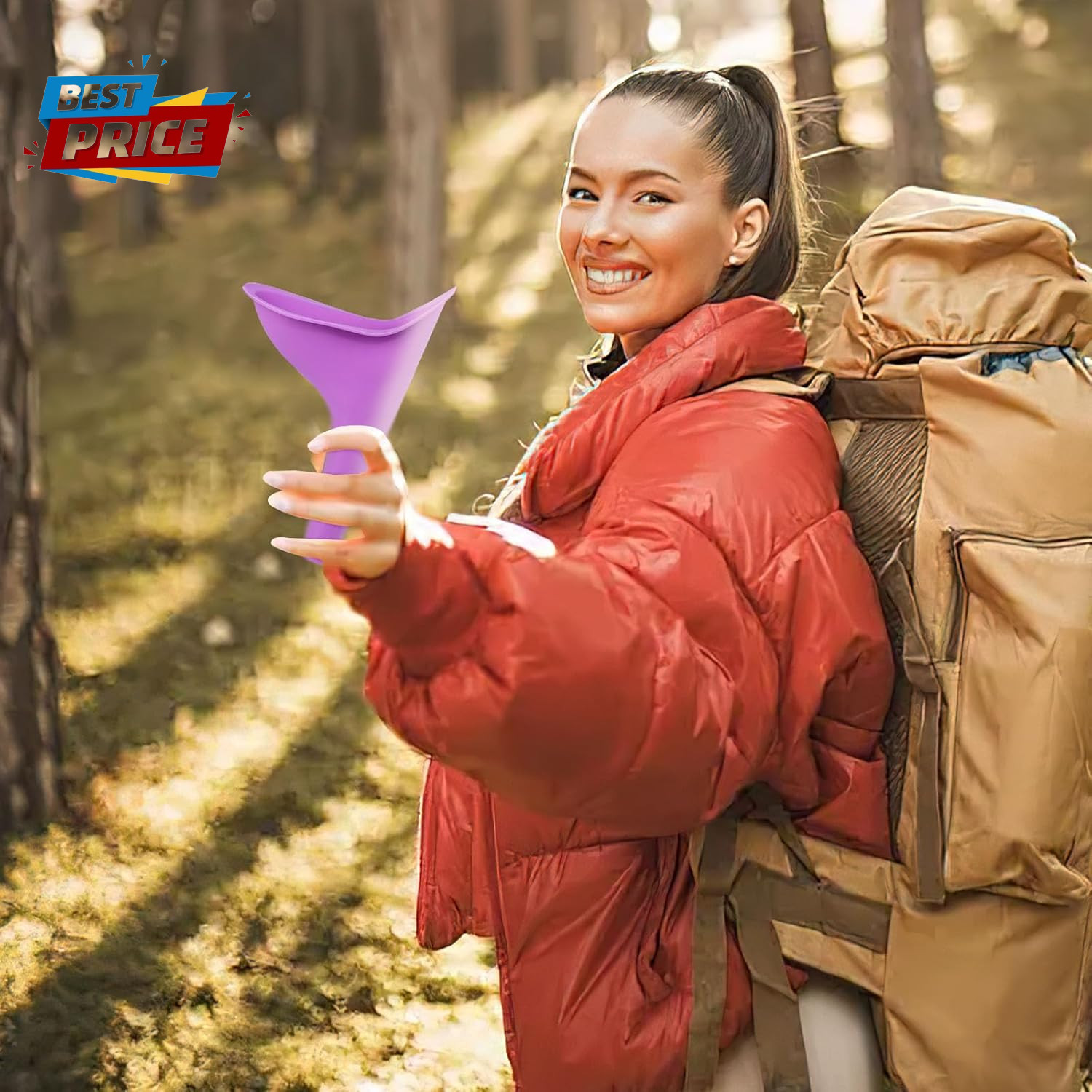 Female Urinal, 4PCS Portable Urination Device Pee Funnel for Travel Camping Hiki