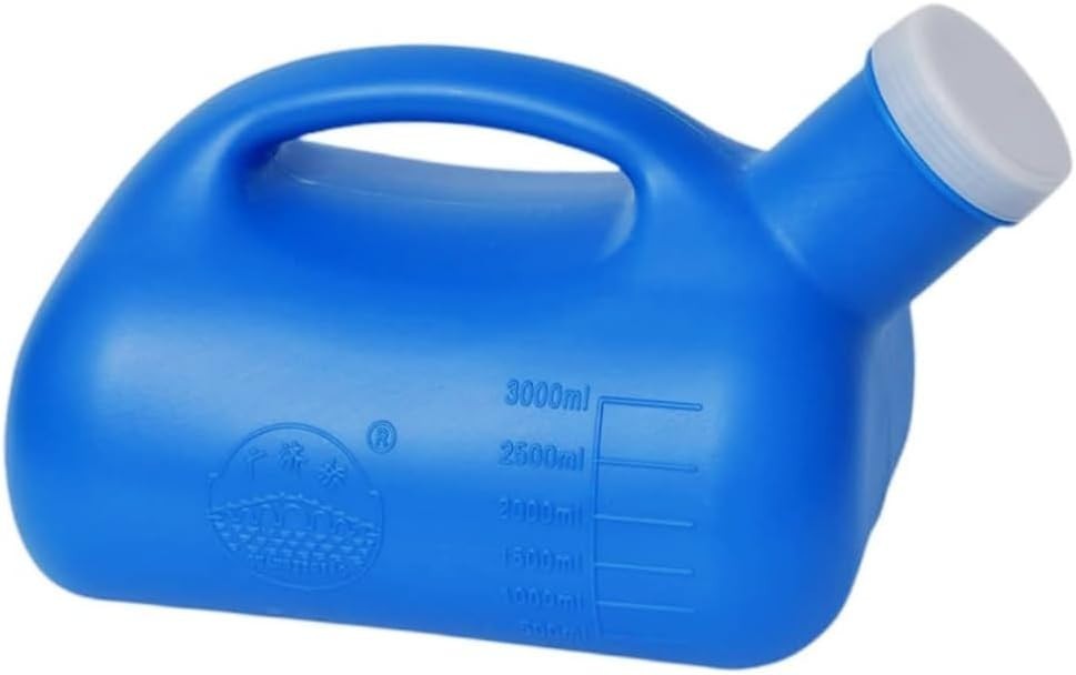 Large Capacity 3000ML Male Urinal – Ideal for Bedridden & Travel Use – Blue