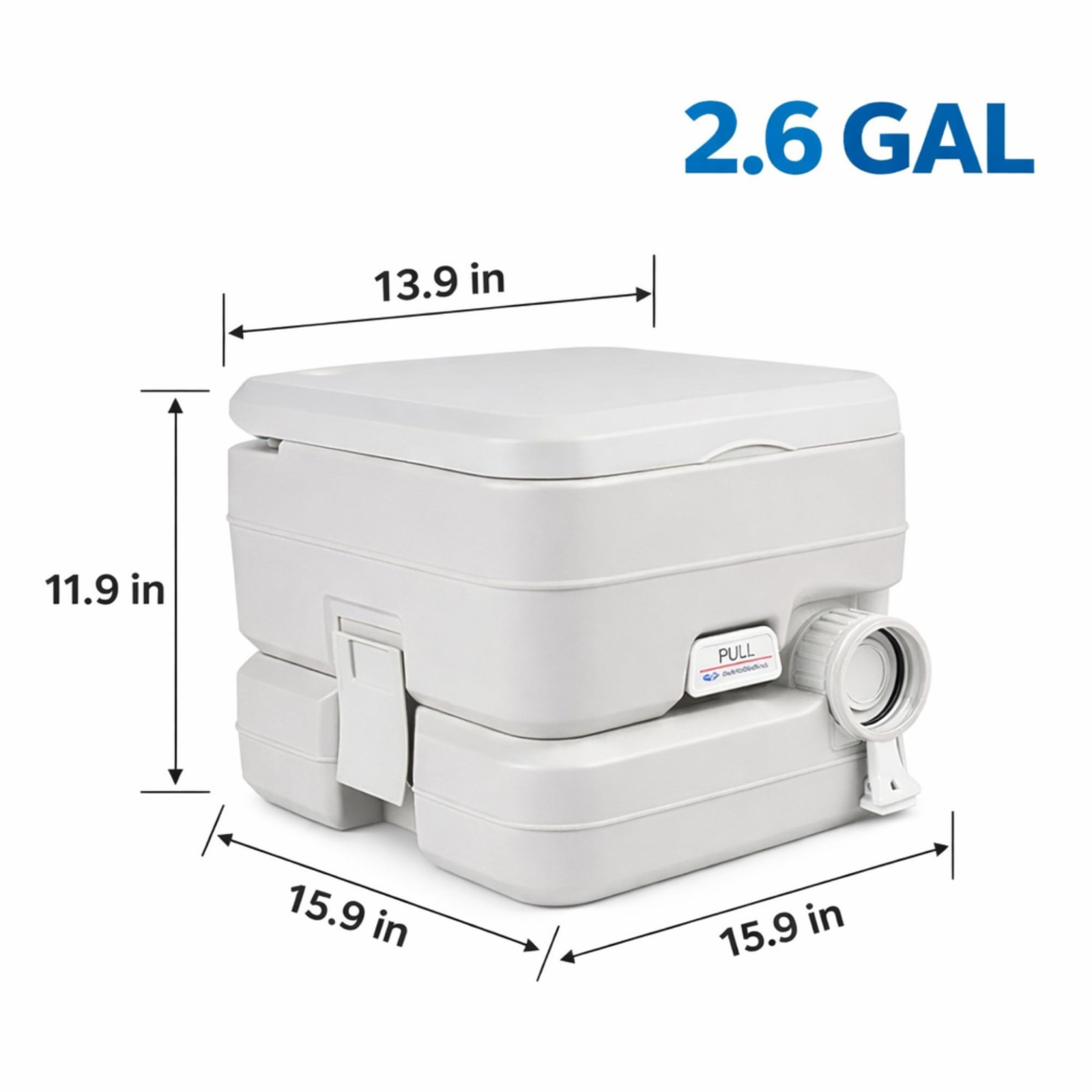 SEAFLO Portable Toilet for Marine, RV, Camping and Boat (2.6 Gallon)
