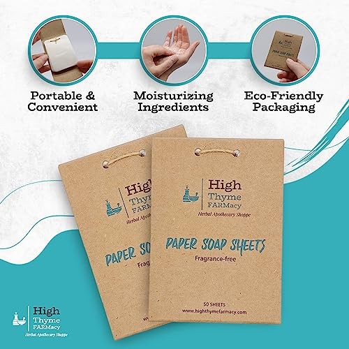 Travel Soap Sheets (300 Count, 6 Pack) – Portable Paper 50 Count (Pack of 6)