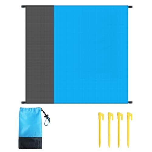 Beach Mat Picnic Blanket Outdoor, Beach Blanket Sandproof for 1-4 Adults,