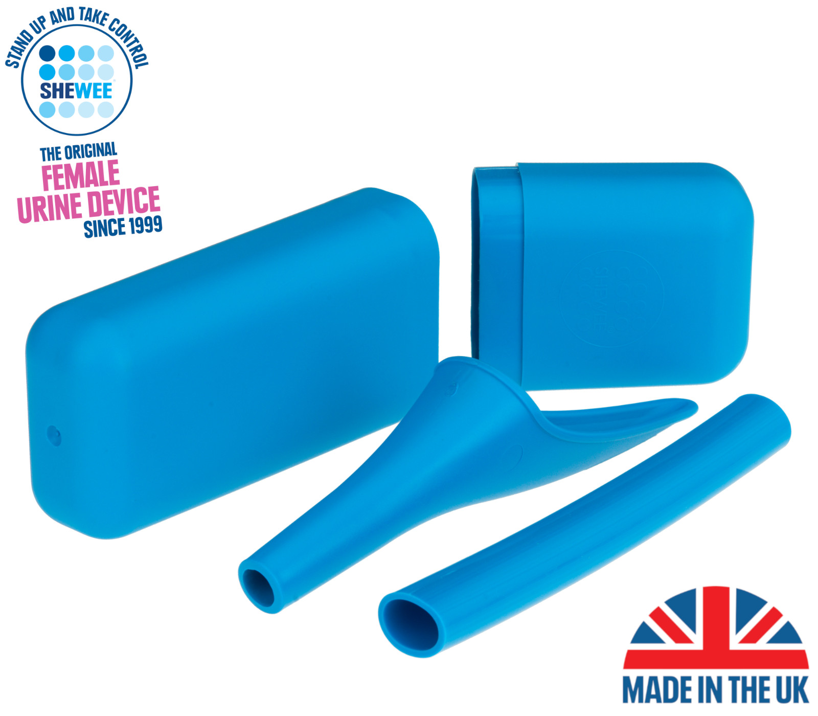SHEWEE Extreme UK She Can Wee Pee Funnel Use for Travel Camping Festivals – Blue