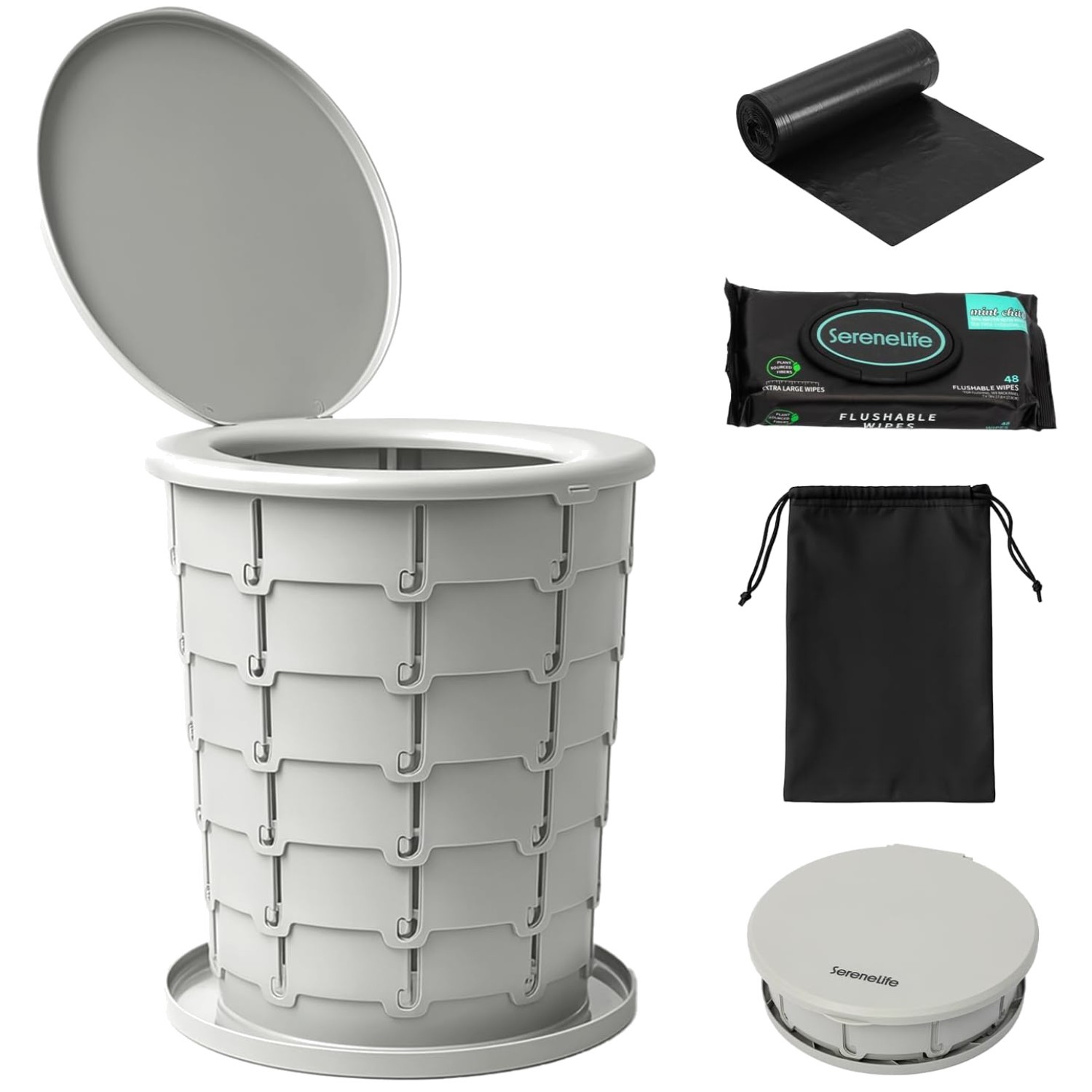 Lightweight Portable Toilet for Camping, 331 lbs