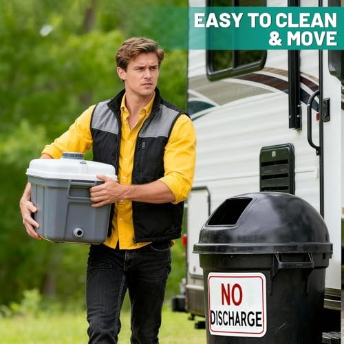 Portable Toilet Gel, Poo Powder for Portable Toilet, Camping Toilet 50Pcs-Lemon