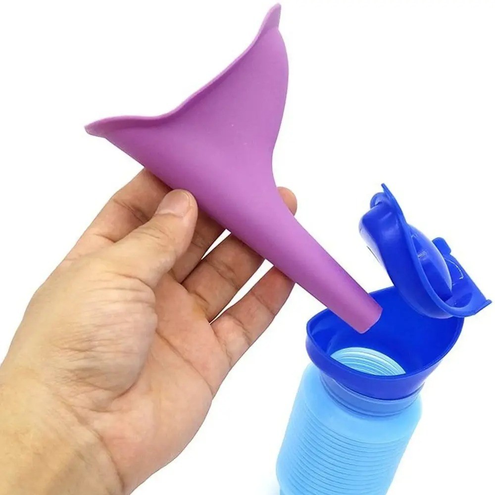 Male Female Portable Urinal Travel Camping Car Toilet Pee Bottle Emergency Kit