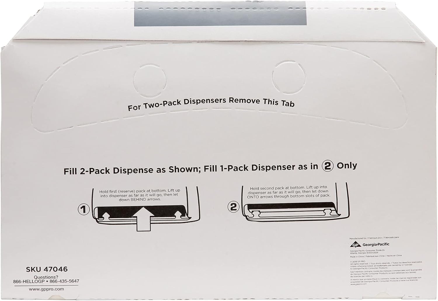 Georgia-Pacific Pacific Blue Basic Disposable Toilet Seat Covers by GP PRO