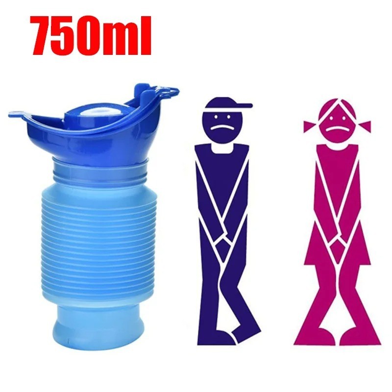 Portable Urinal Male Female Emergency Travel Camping Car Toilet Pee Bottle Kit