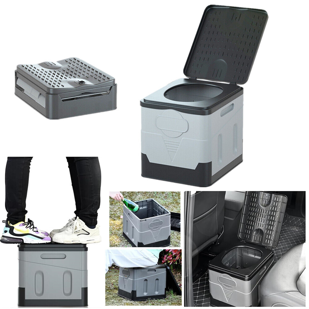 20L Portable Folding Toilet Seat For Camping Toilet Travel Hiking Outdoor Potty