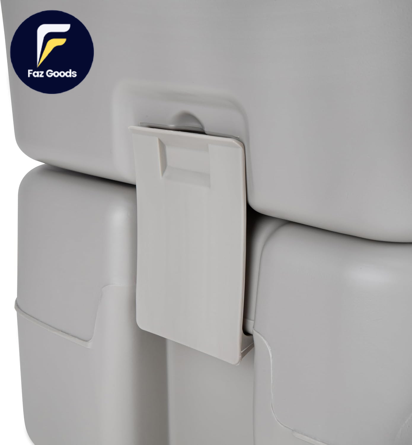 5.3-Gallon Portable Toilet – Features Detachable Holding Tank W/Sealing Slide Va