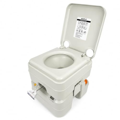 Premium Camping Portable Toilet – 5.8 Gallon 5.3 Gallon – Multifunctional