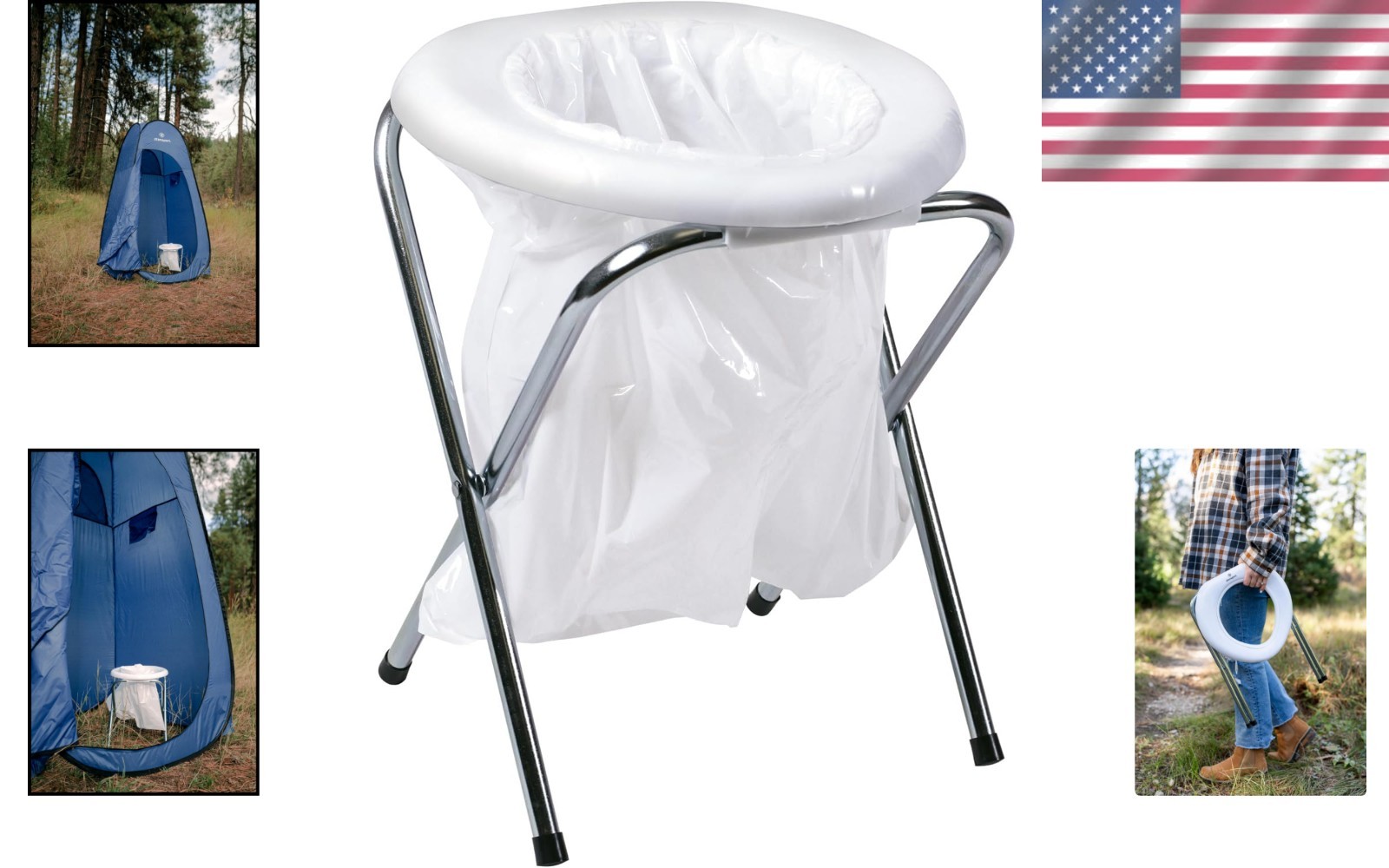 Durable Portable Toilet with Heavy-Duty Legs – Perfect for Outdoor Adventures