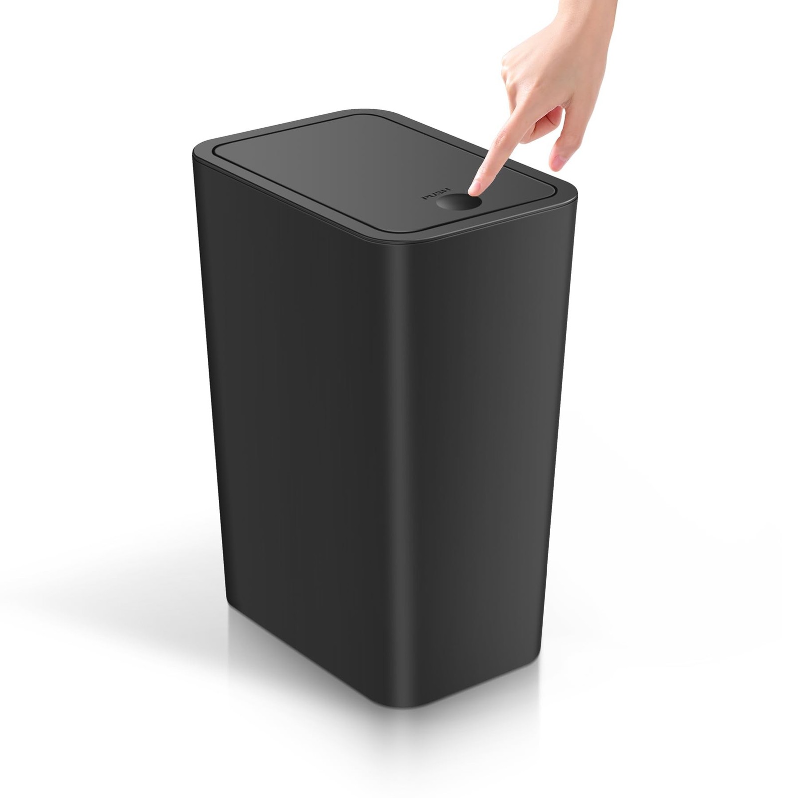 TIPGO Bathroom Trash Can with Lid, 4 Gallon / 15 Liter Small Garbage Can, Pre…