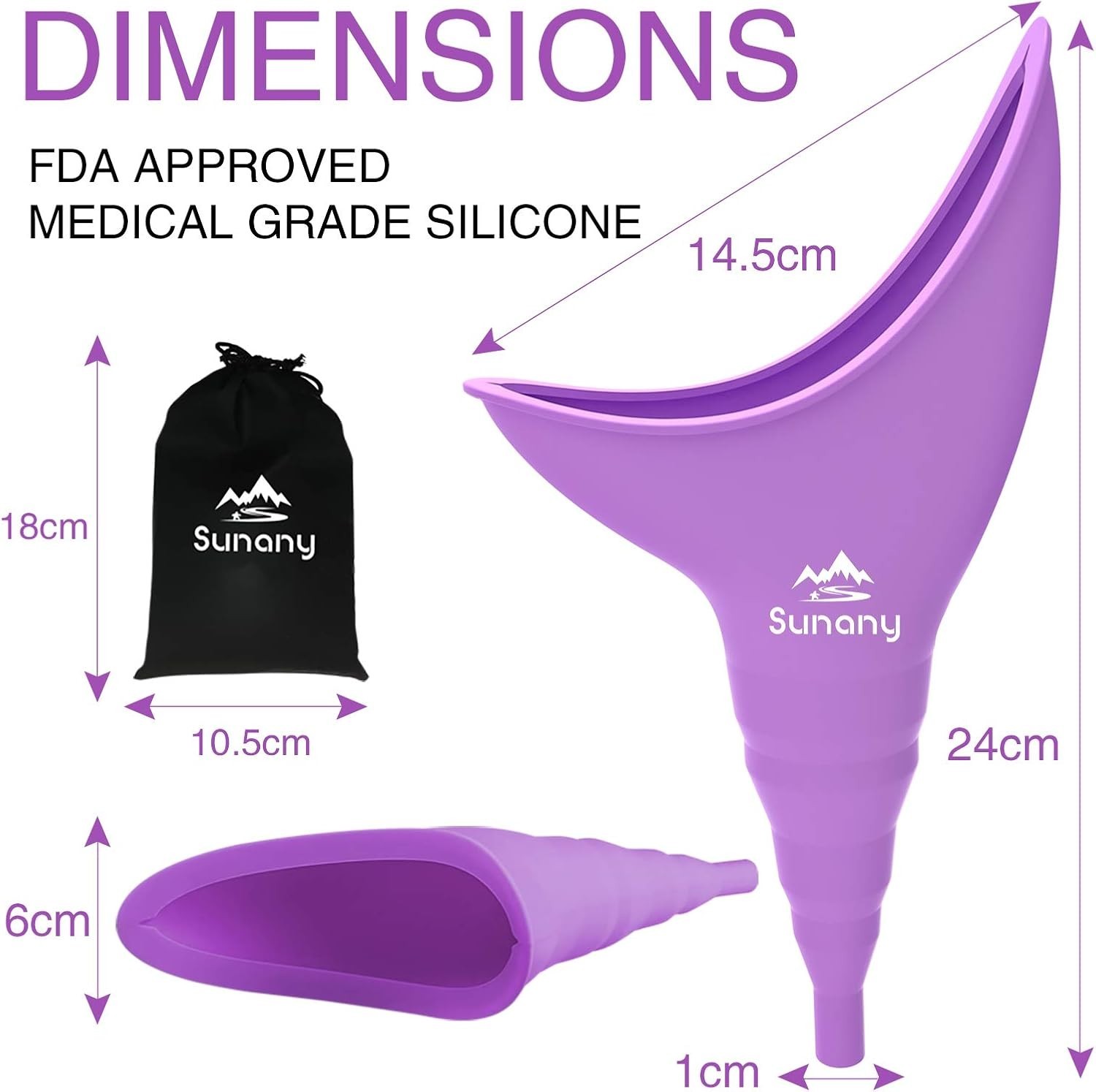 High-Quality Silicone Female Urination Device – Portable & Discreet for Outdoors