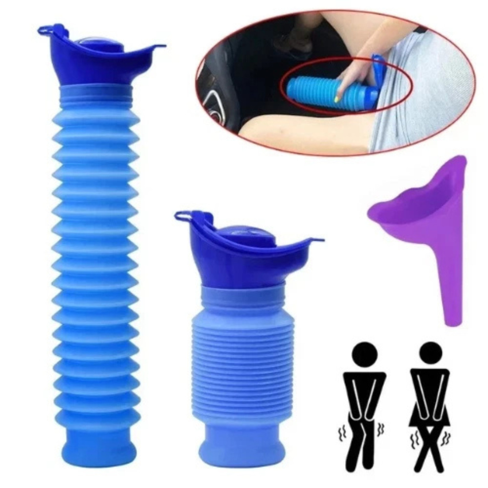 Male Female Portable Urinal Travel Camping Car Toilet Pee Bottle Emergency KitVi