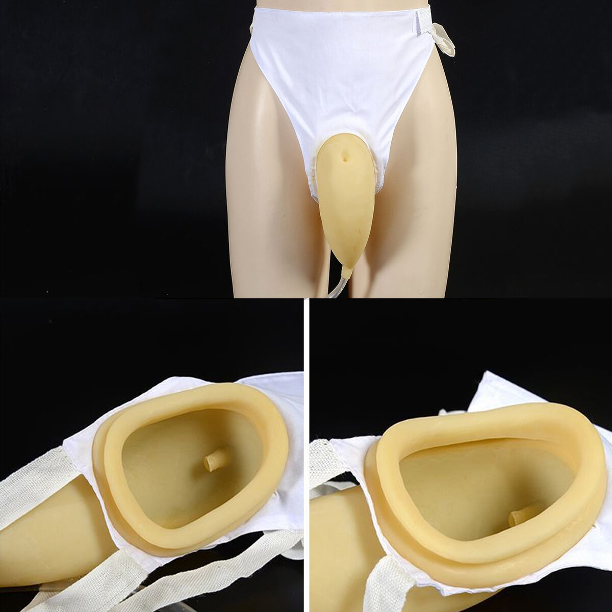 Male Female Reusable Urine Bag Urinal Pee Holder Collector Urinary Incontinence
