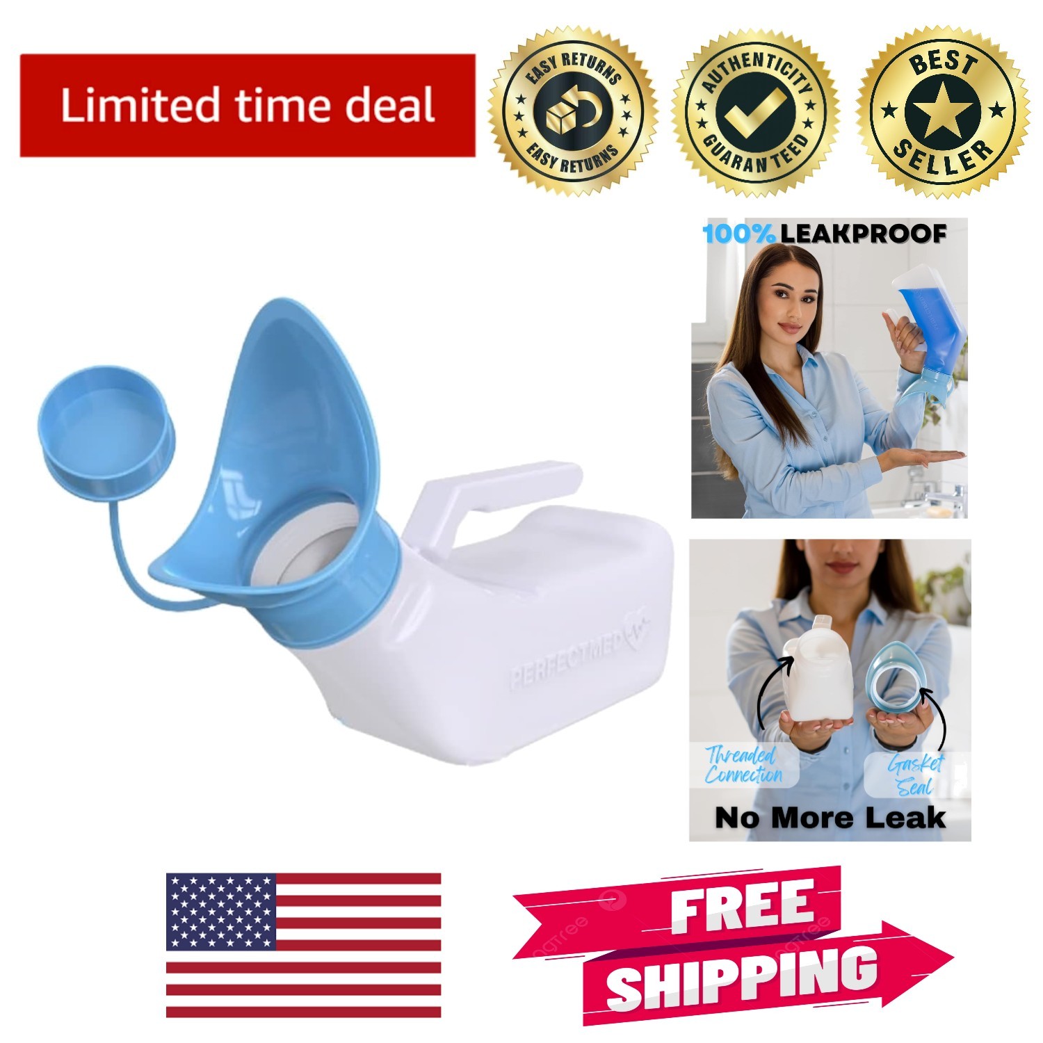 Portable 32 oz Female Urinator – Hygienic & Compact for Hiking Adventures