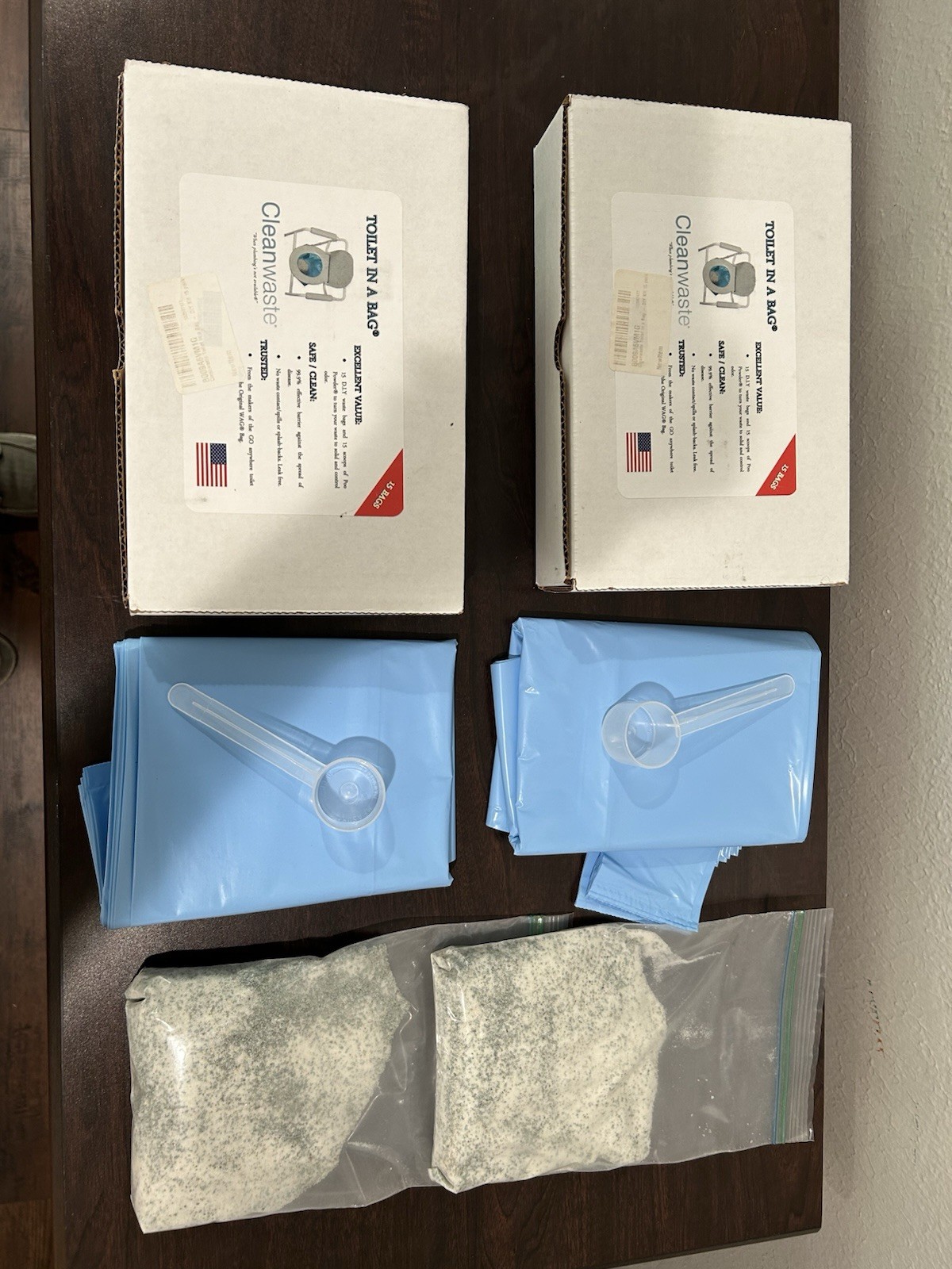 Cleanwaste Toilet in a Bag – pair of 15/Pack (D415W15)
