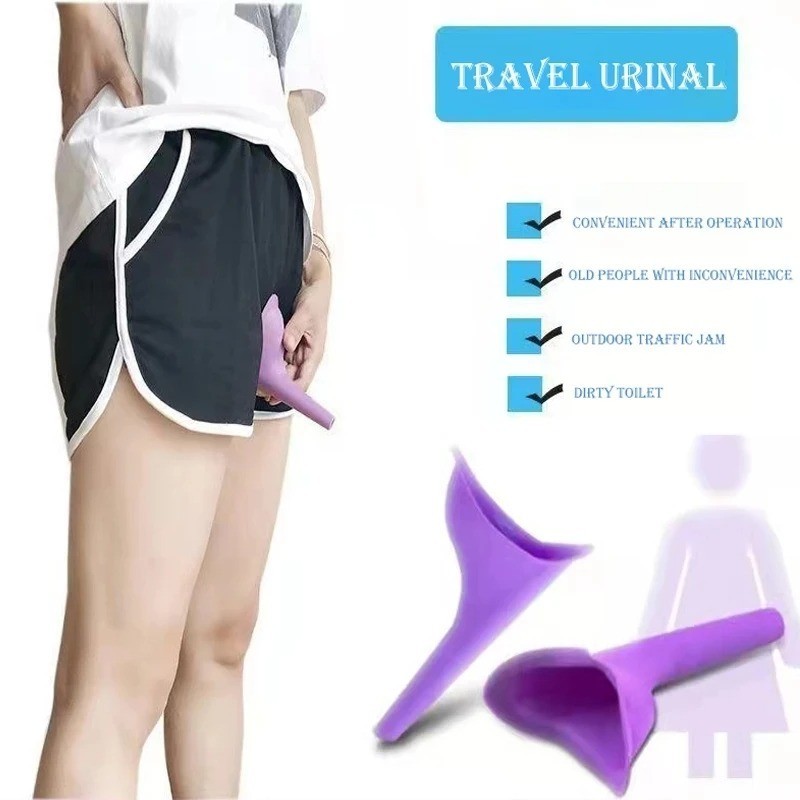 1PC Portable Female Urinal Funnel Camping Travel Toilet Stand Pee Device