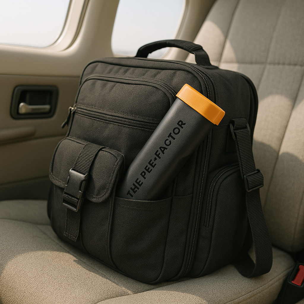 The Pee-Factor Water Bottle Urinal for Pilots and Truckers