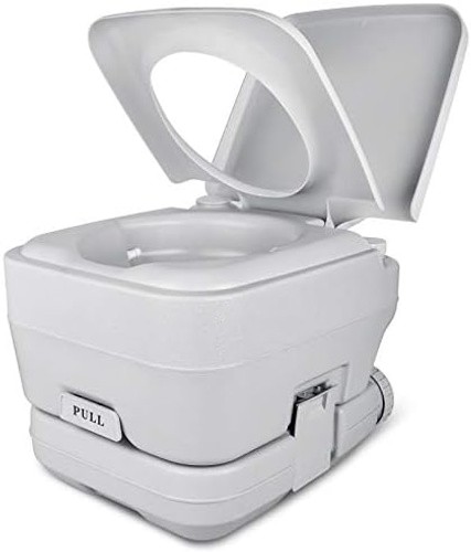 YITAHOME Portable Toilet 2.6 Gallon Camping RV Potty, Double Water Outlet, Pr…