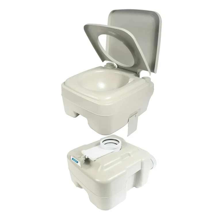 Portable Toilet Camping Potty Boating Car Emergency RV 5.3 Gallon Loo Trucker