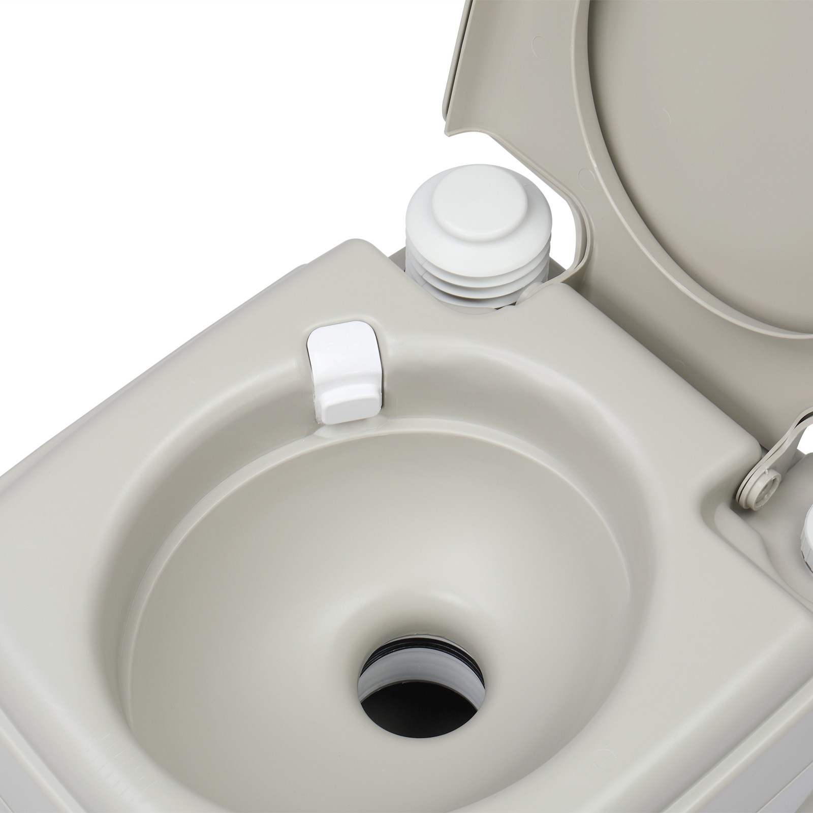 2.6 Gallon 10L Portable Toilet Commode Camping Outdoor/Indoor Toilet Flush Potty