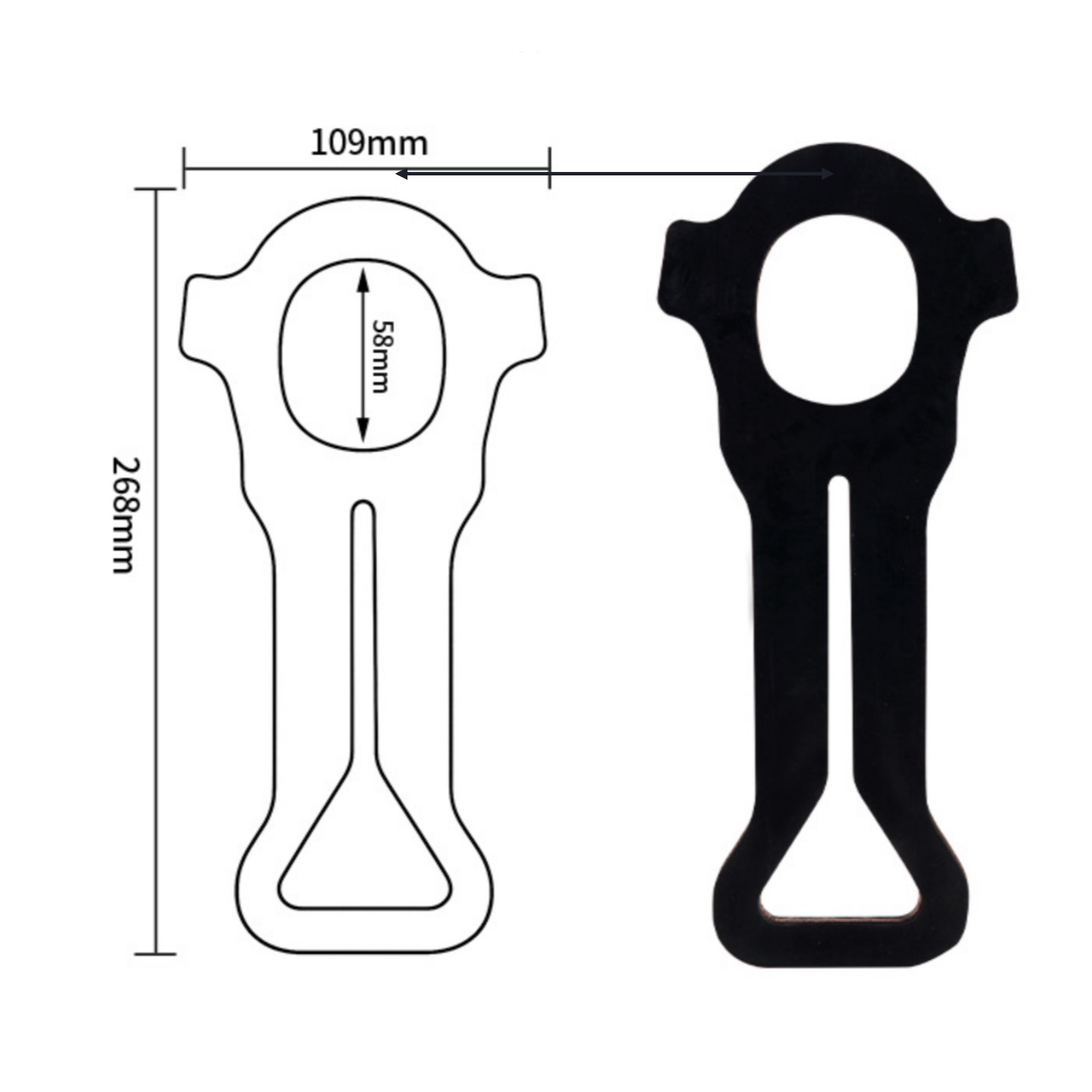 Sewage Tank Tow Strap Easy to Use Portable Sewage Tank Strap Long-Lasting
