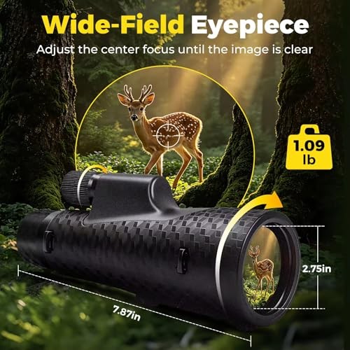 15×56 Monocular Telescope High Power Monoculars High Definition for BLACK-1