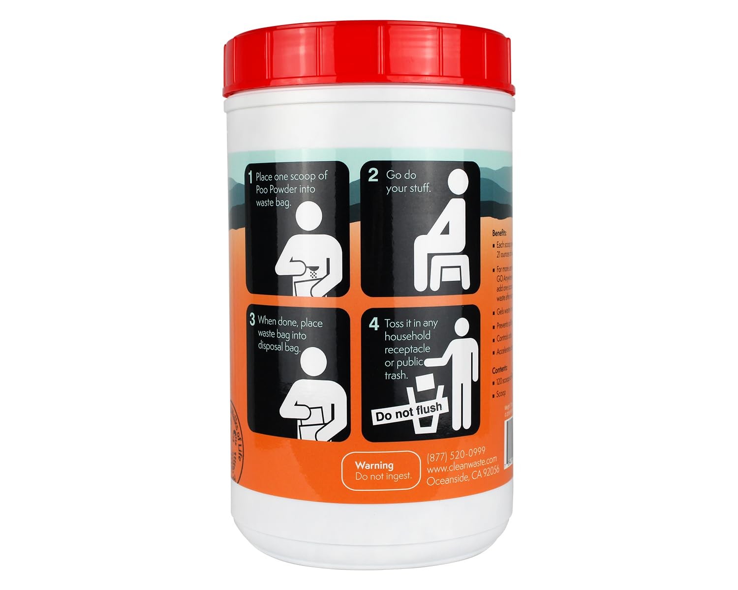 Large Bulk Poo Waste Treatment – 120 Scoops