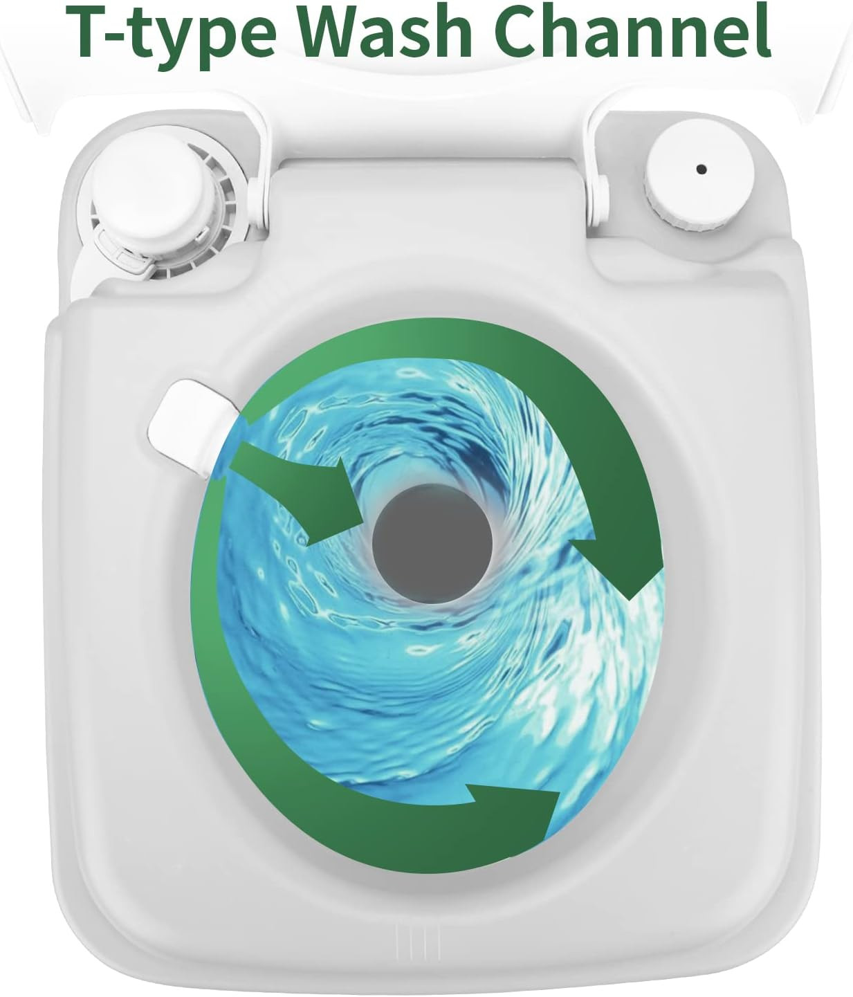 Portable Toilet, Camping Portable Toilet for Adults, 5.3 Gallon Waste Tank with