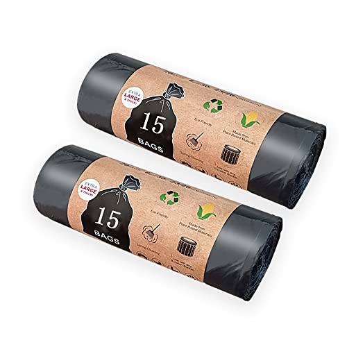Portable Toilet Bags, 30 Count 8 Gallon Thickened Compostable Trash Bags, 5