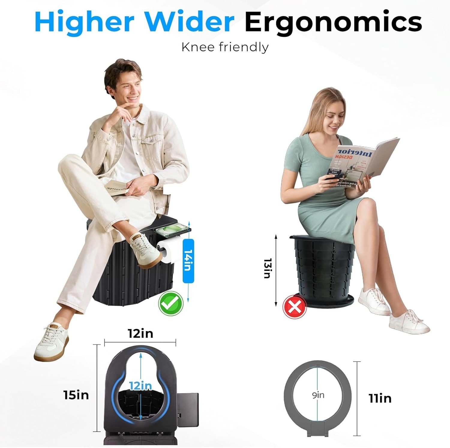 Travel Ready: Lightweight Portable Toilet for Camping, RV, Truck & Beach Use