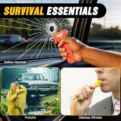 Car Emergency Kit with Jumper Essential Kit+Digi Air Compressor+Tire Fuse kit