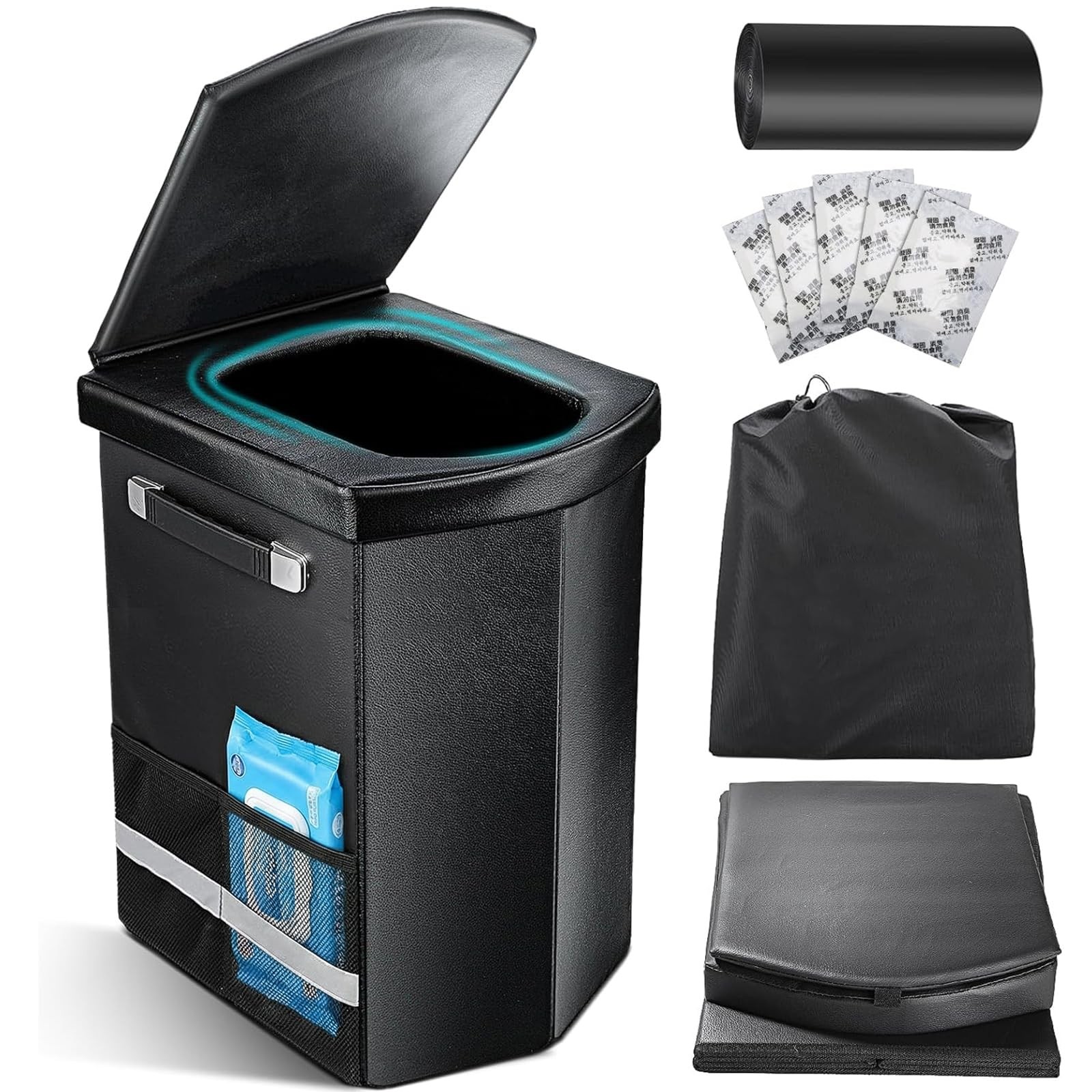2026 Upgraded XL Portable Toilet for Adults,Tall Camping Toilet with Lid and …