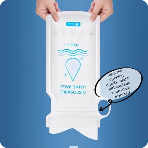 /24 PCS Pee Bags for Travel for Women/Men, one-hand hold，700ML Emergency 12