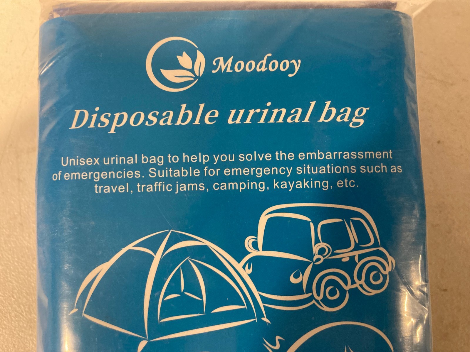 Disposable Urinal Bag Unisex 24 Pack Road trip Camping