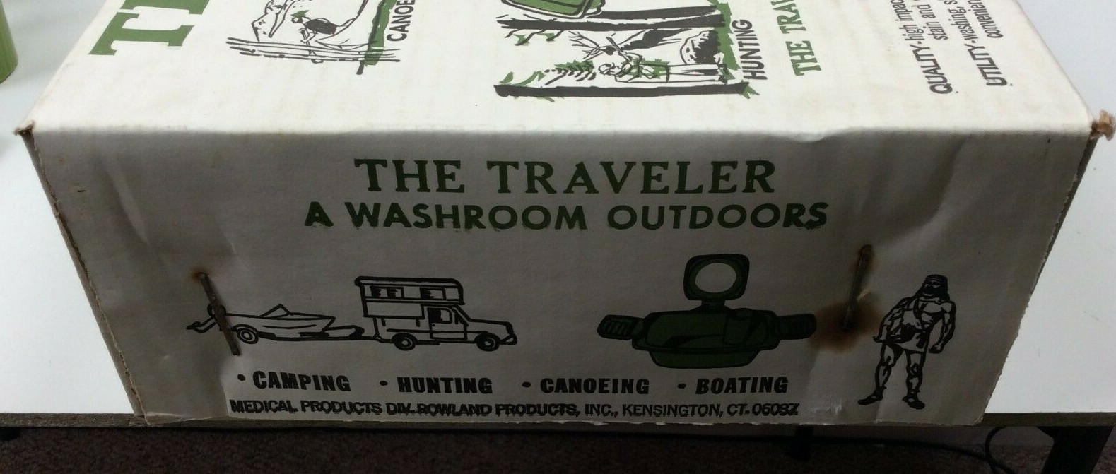 Vintage 1980’s NOS “The Traveler” Portable Outdoor Washroom RV Camping Boating