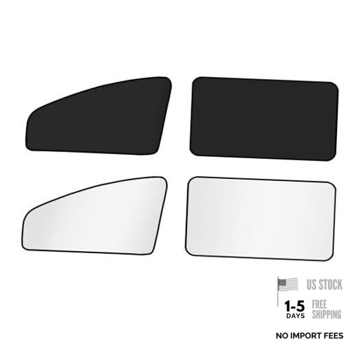 Car Window Shades for Side Windows, 4 Pack Universal Reflective Silver-4PCS
