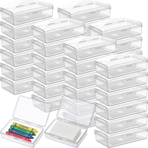 Reallnaive Pcs Travel Soap Container Portable Plastic Soap Boxes Bulk 36 Clear