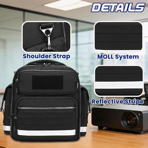 Projector Case with Projector Screen and 13 Inch Laptop Section, Portable