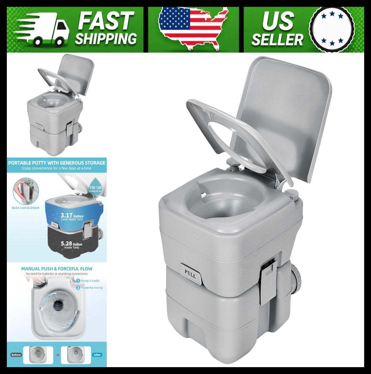 YITAMOTOR Portable Camping Toilet