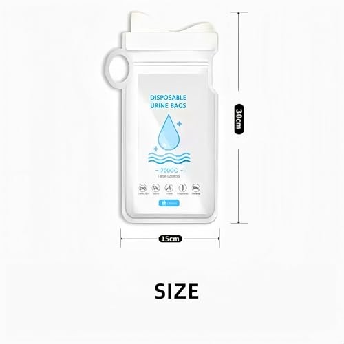 /24 PCS Pee Bags for Travel for Women/Men, one-hand hold，700ML Emergency 12