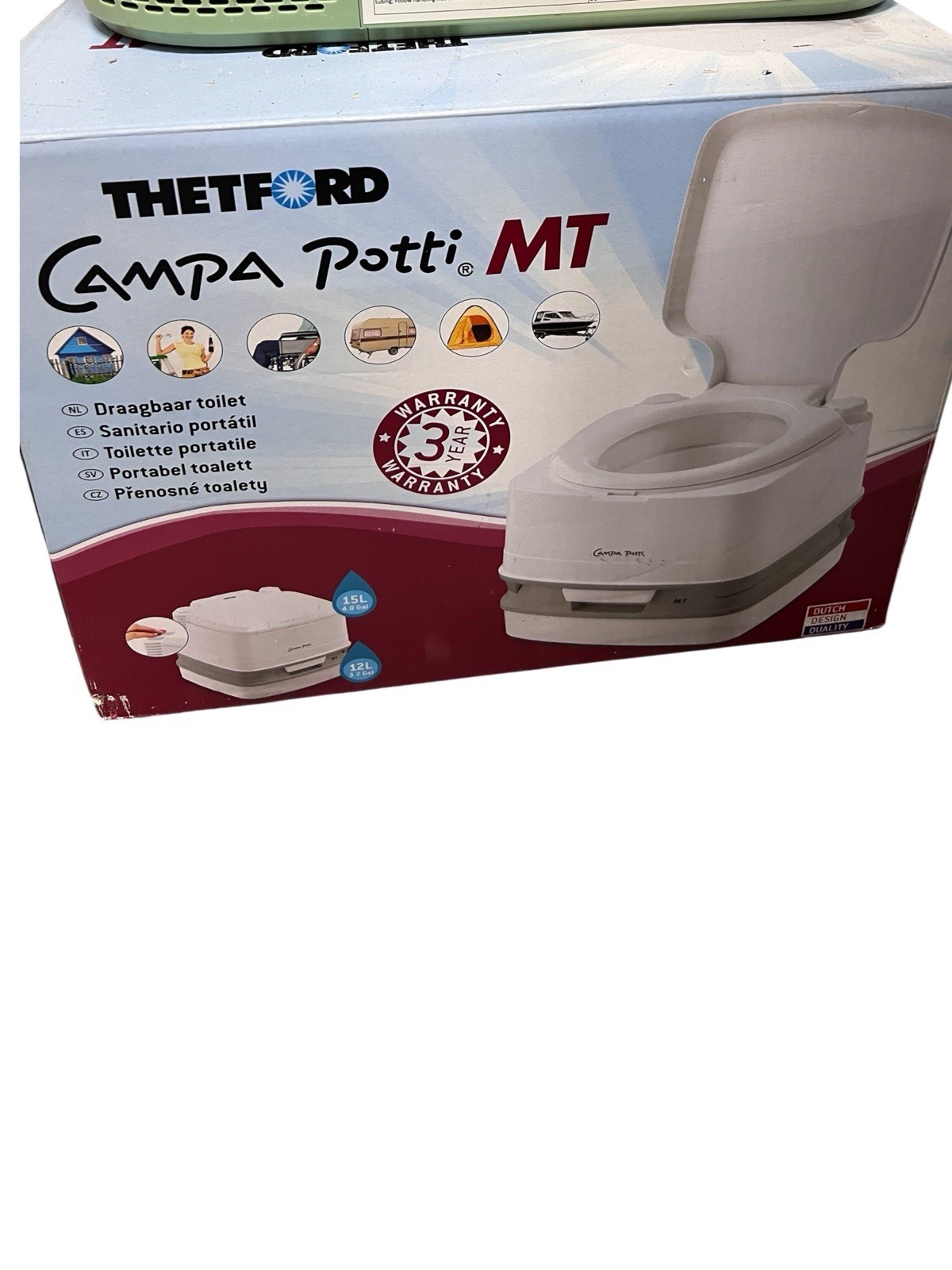 THETFORD Campa POTTI MT Portable Camping Toilet RV Camper Van Trailer Travel pot