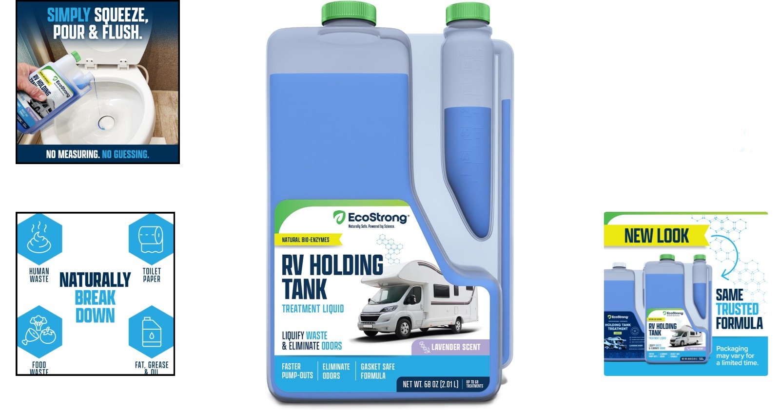 Ultimate Triple Action RV Treatment – Lavender Scented Waste Cleaner, 68 Oz